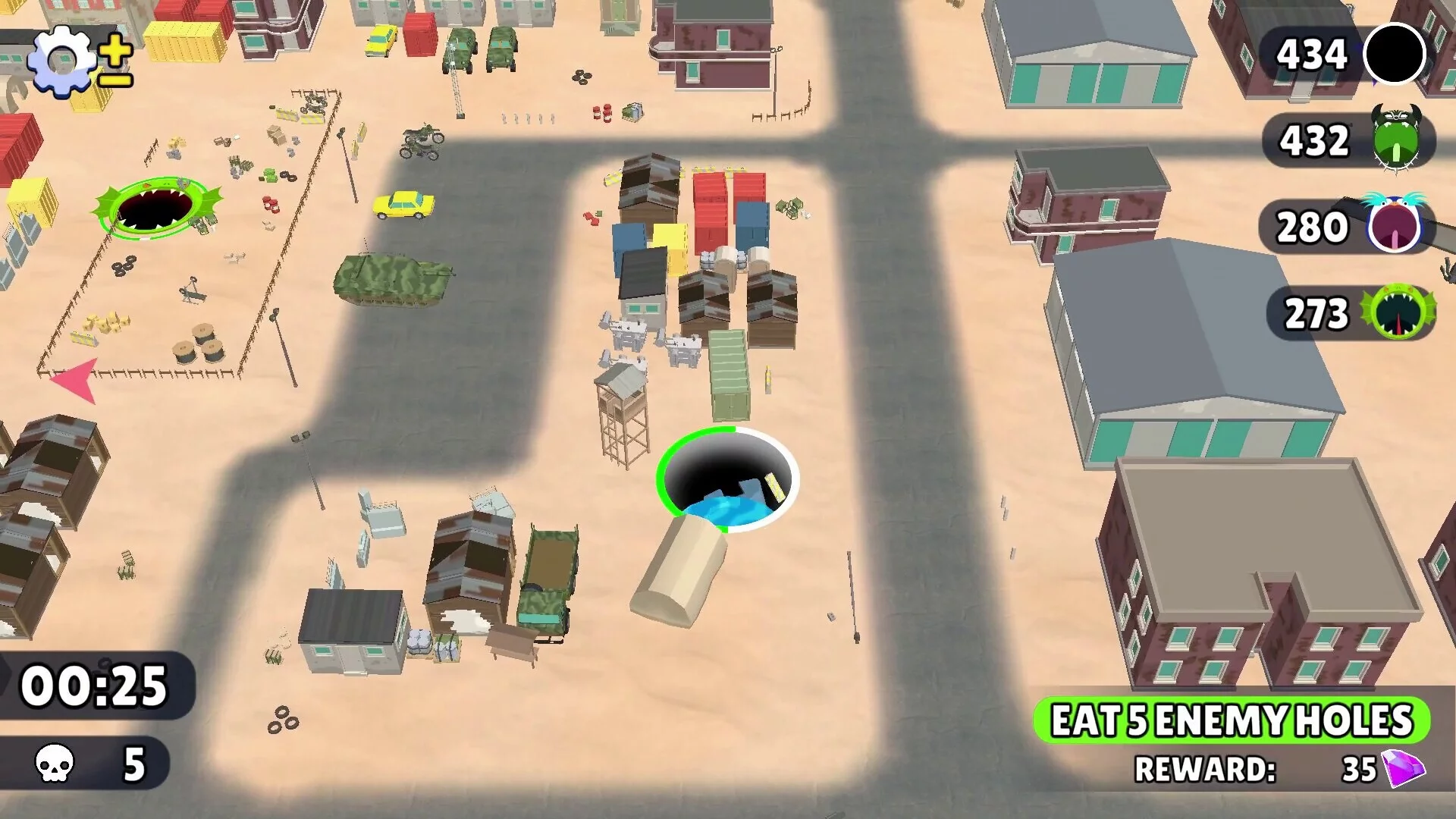 Изображение игры: Attack Hole