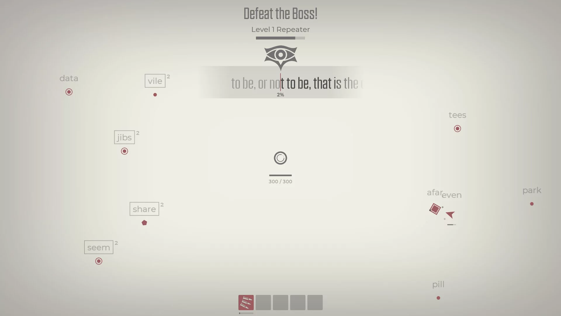 Изображение игры: Glyphica: Typing Survival