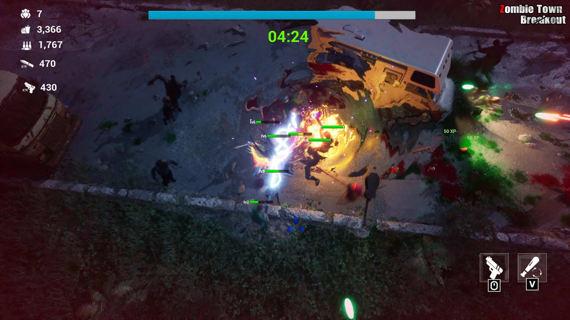 Изображение игры: Zombie Town Breakout