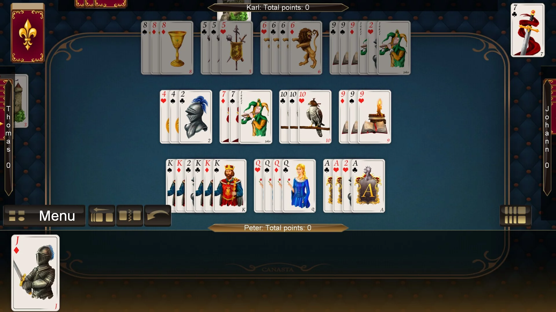 Изображение игры: Absolute Canasta for Windows 11