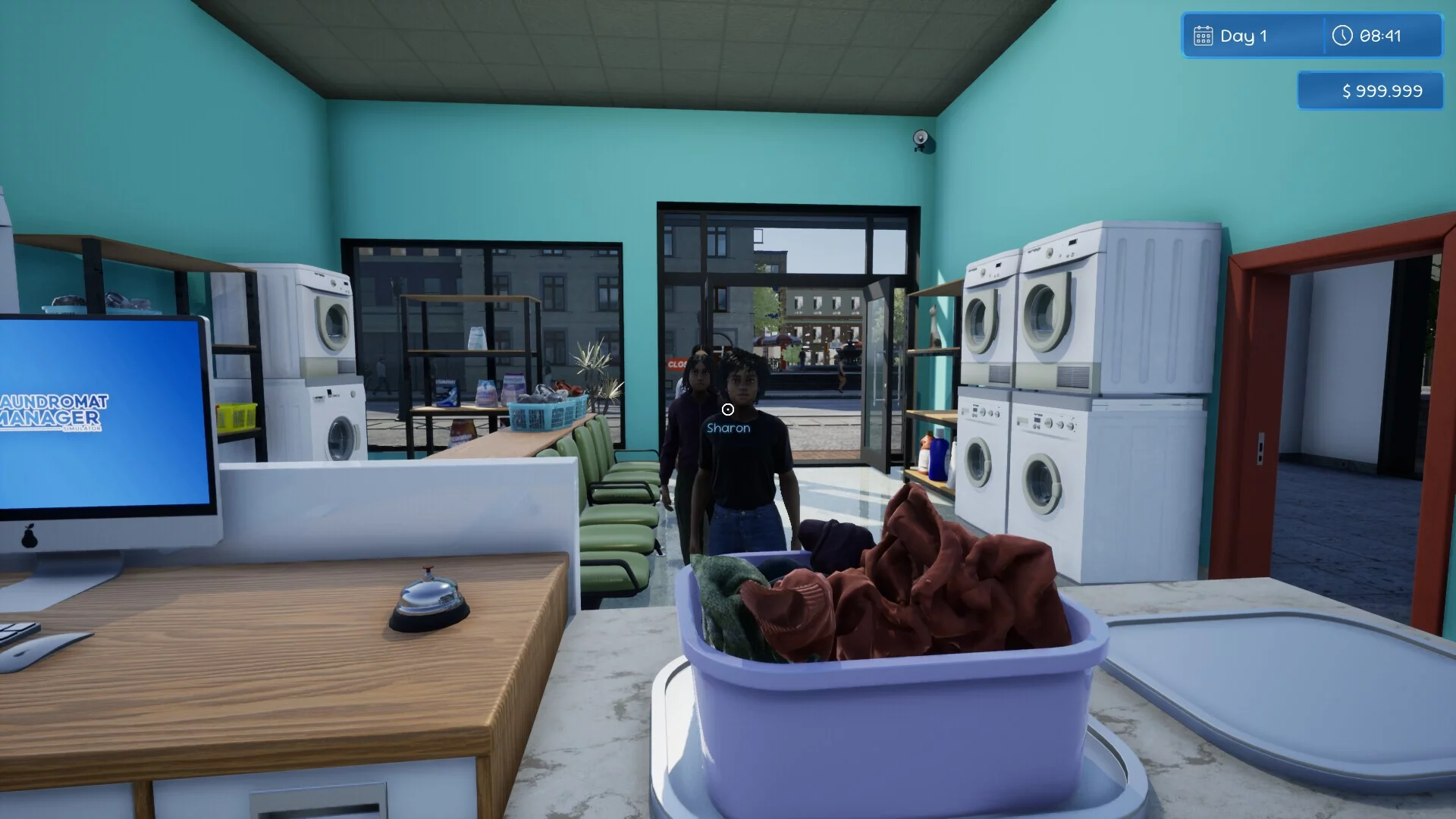 Изображение игры: Laundromat Manager Simulator