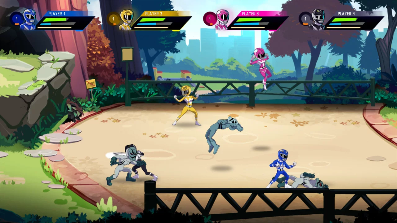 Изображение игры: Saban's Mighty Morphin Power Rangers: Mega Battle