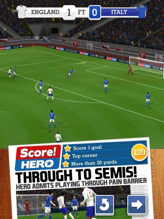 Изображение игры: Score! Hero