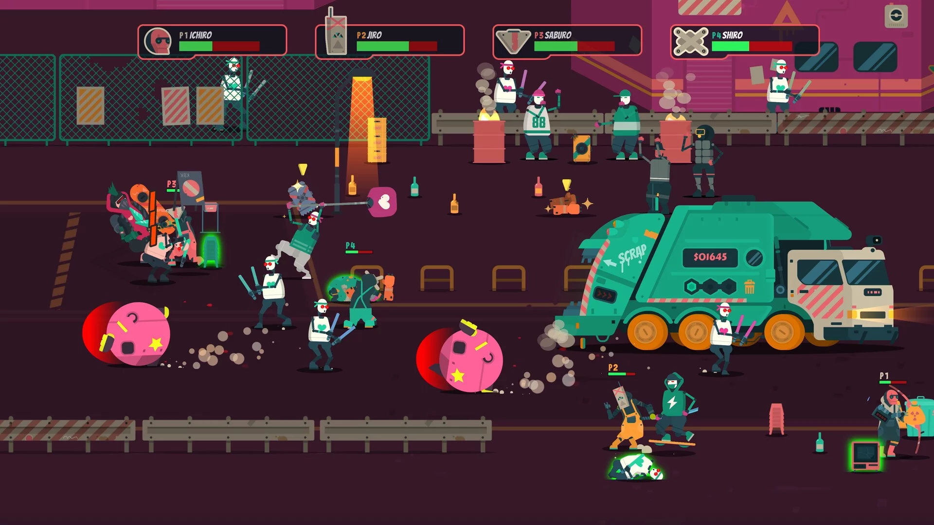 Изображение игры: PixelJunk Scrappers Deluxe