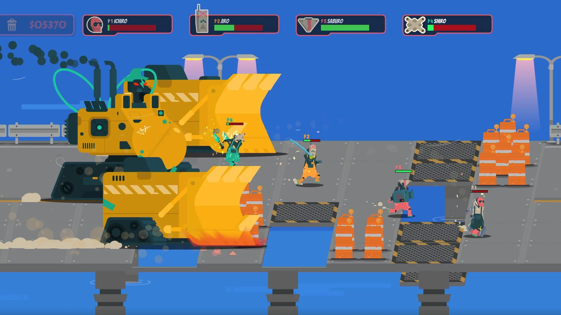 Изображение игры: PixelJunk Scrappers Deluxe