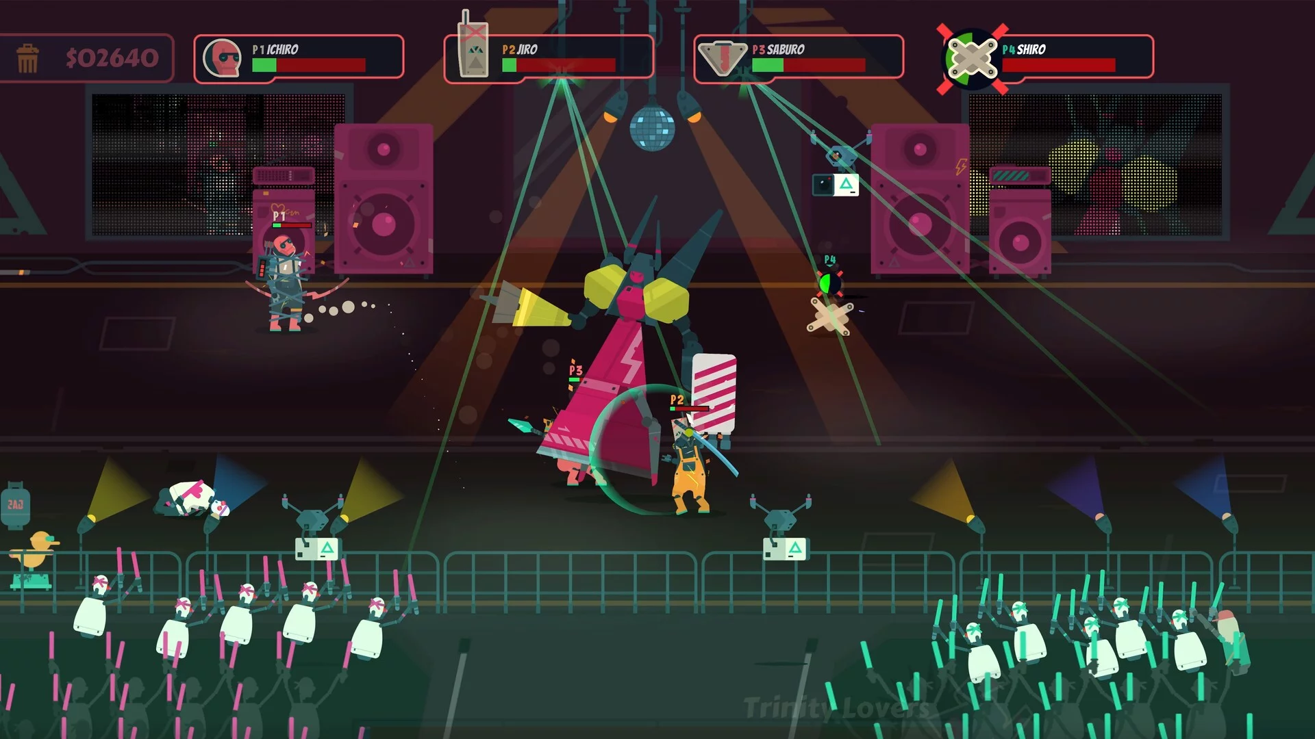 Изображение игры: PixelJunk Scrappers Deluxe