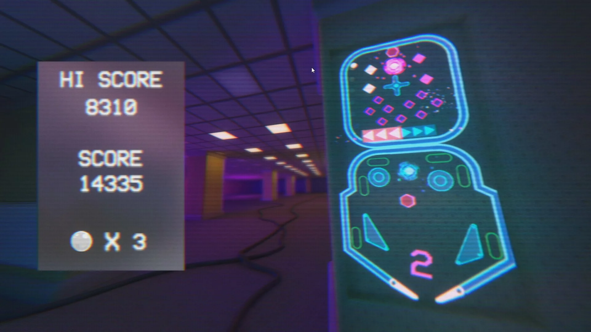 Изображение игры: Vaporwave Pinball