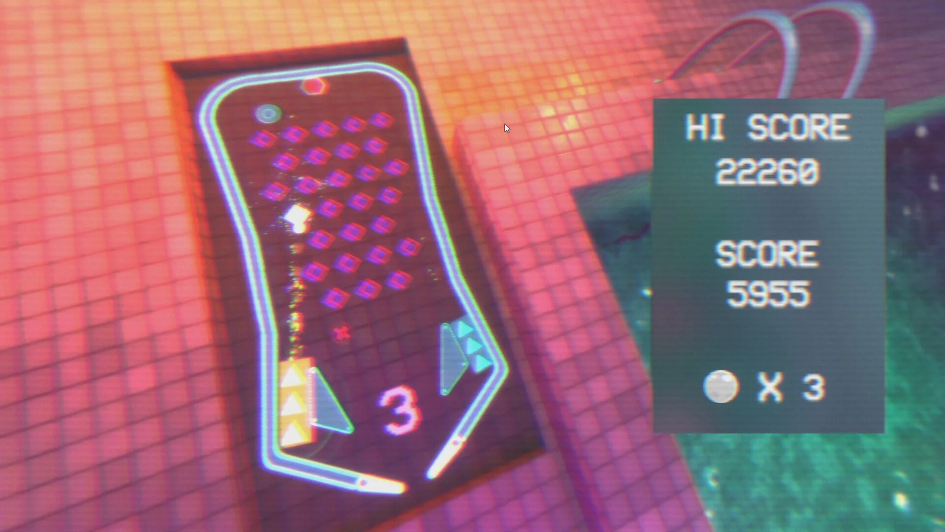 Изображение игры: Vaporwave Pinball