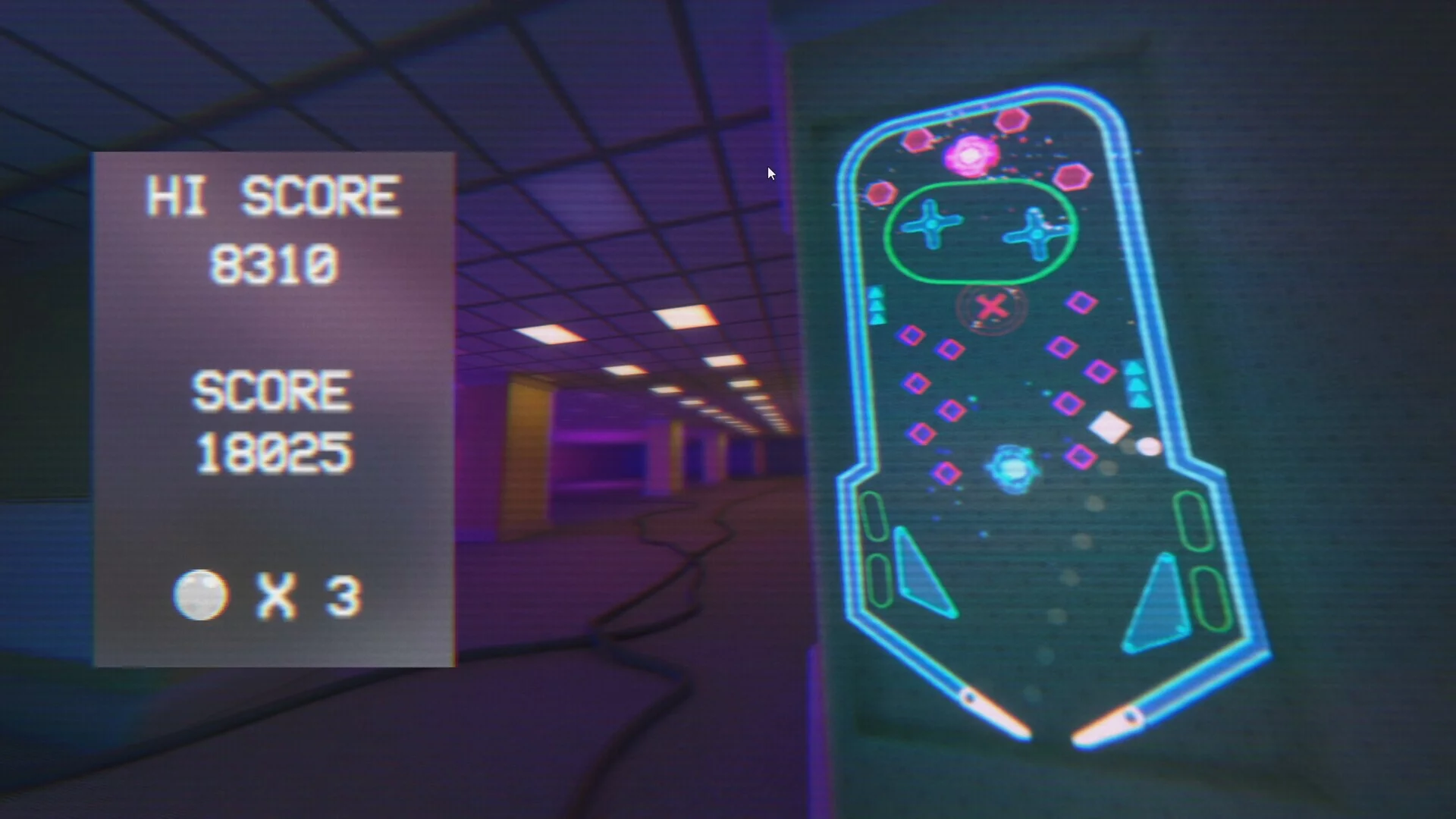 Изображение игры: Vaporwave Pinball