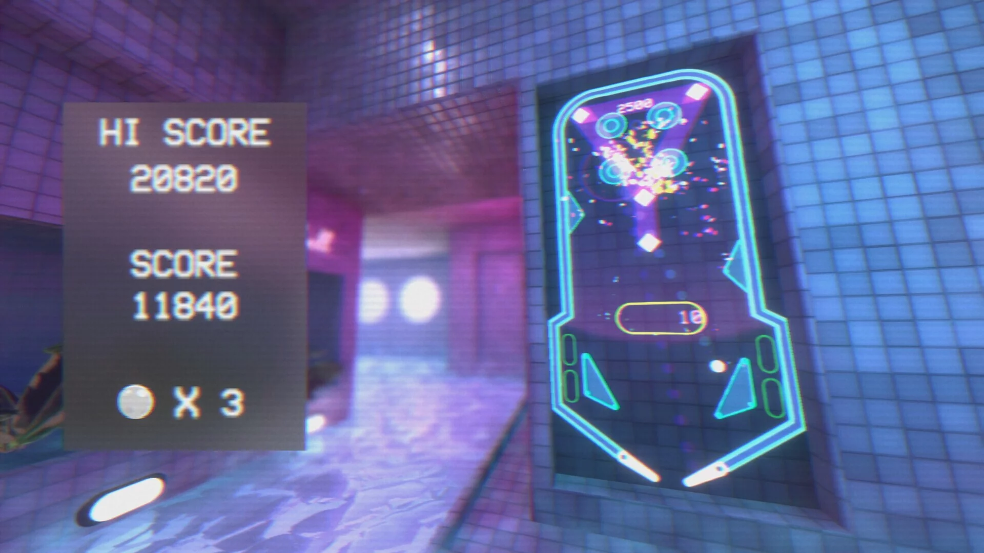 Изображение игры: Vaporwave Pinball
