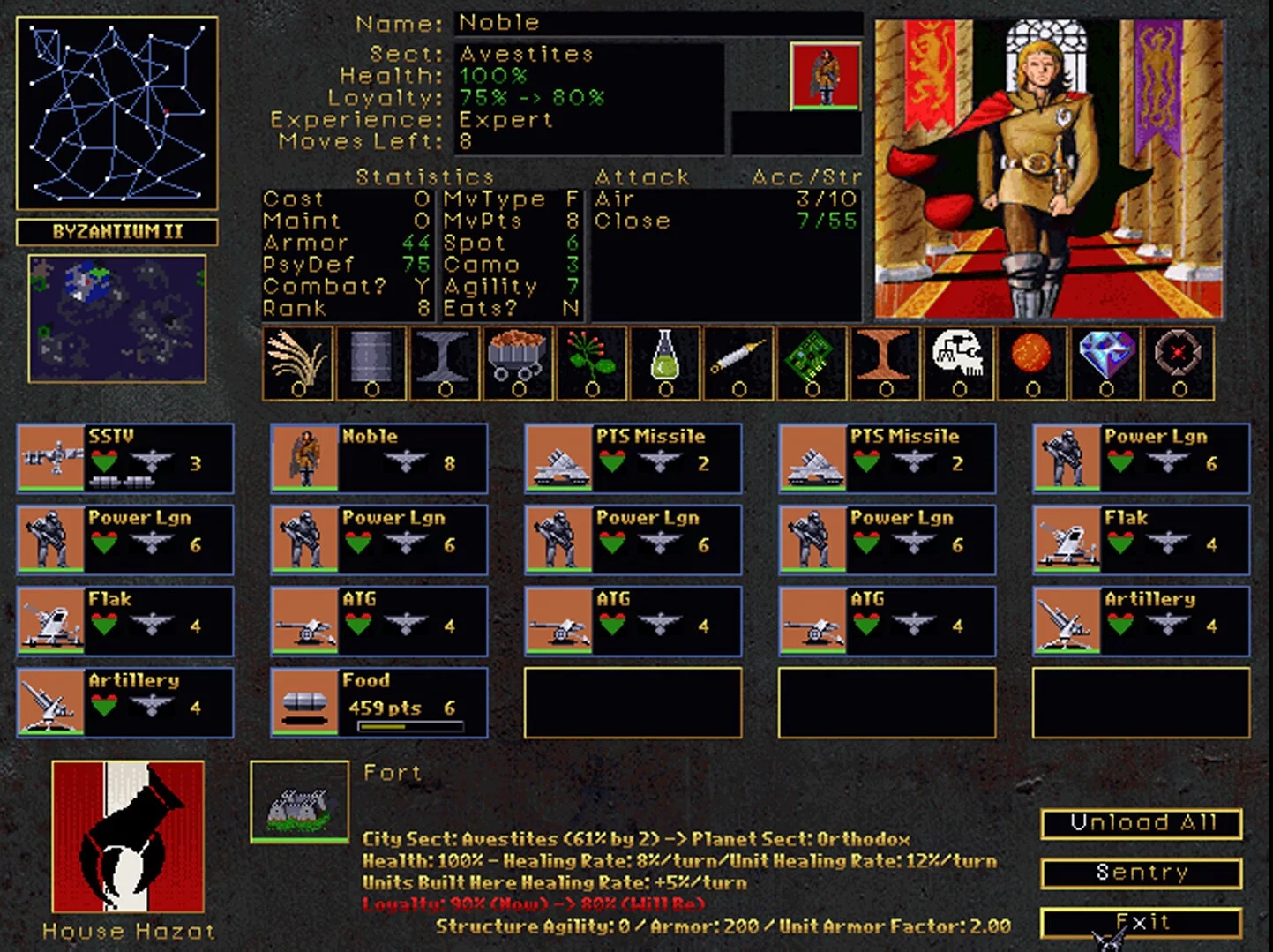 Изображение игры: Emperor of the Fading Suns Enhanced