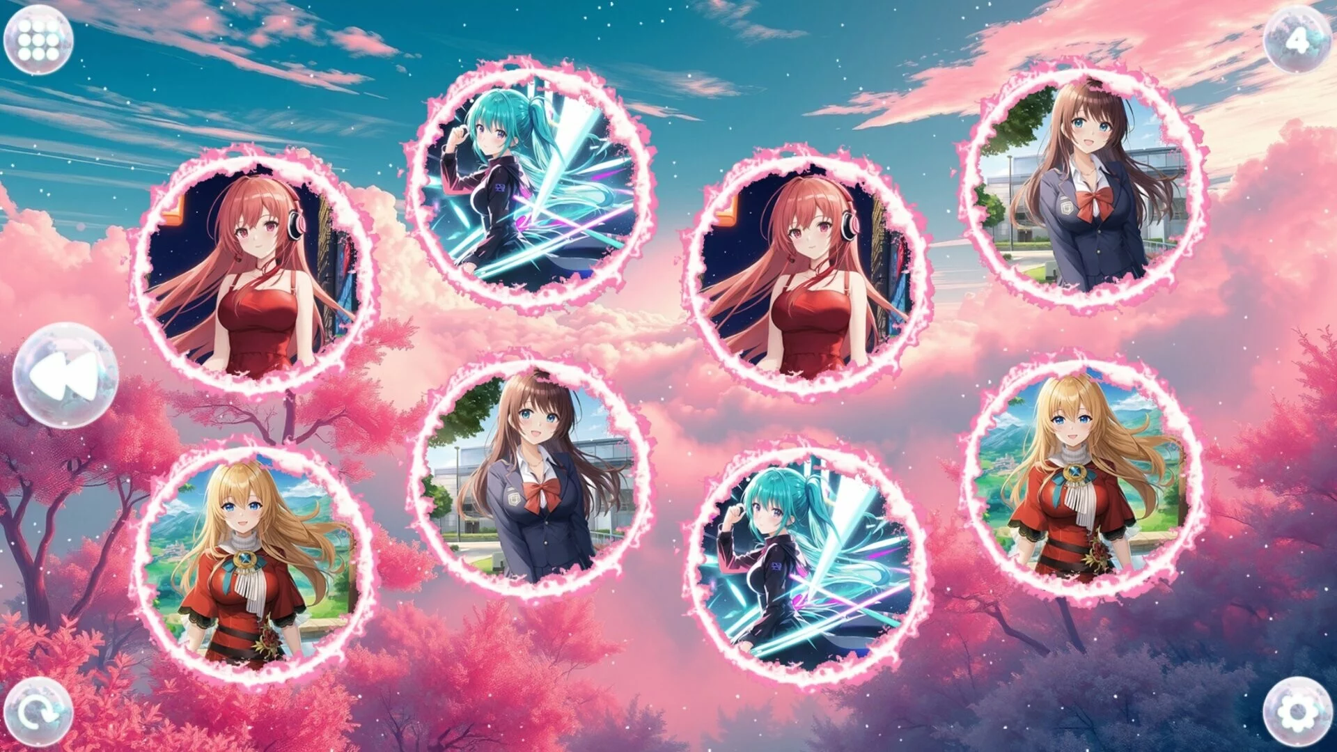 Изображение игры: Anime Dream Match: Girls