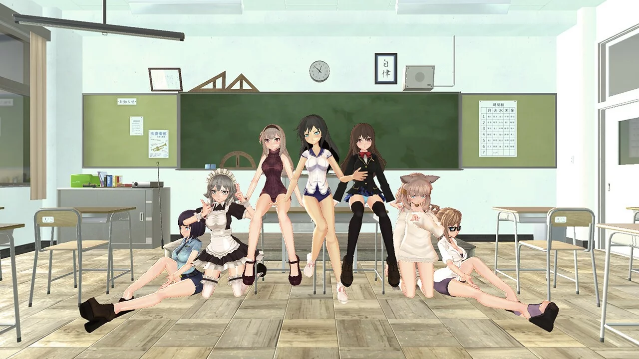 Изображение игры: Beautiful Girl Fight School