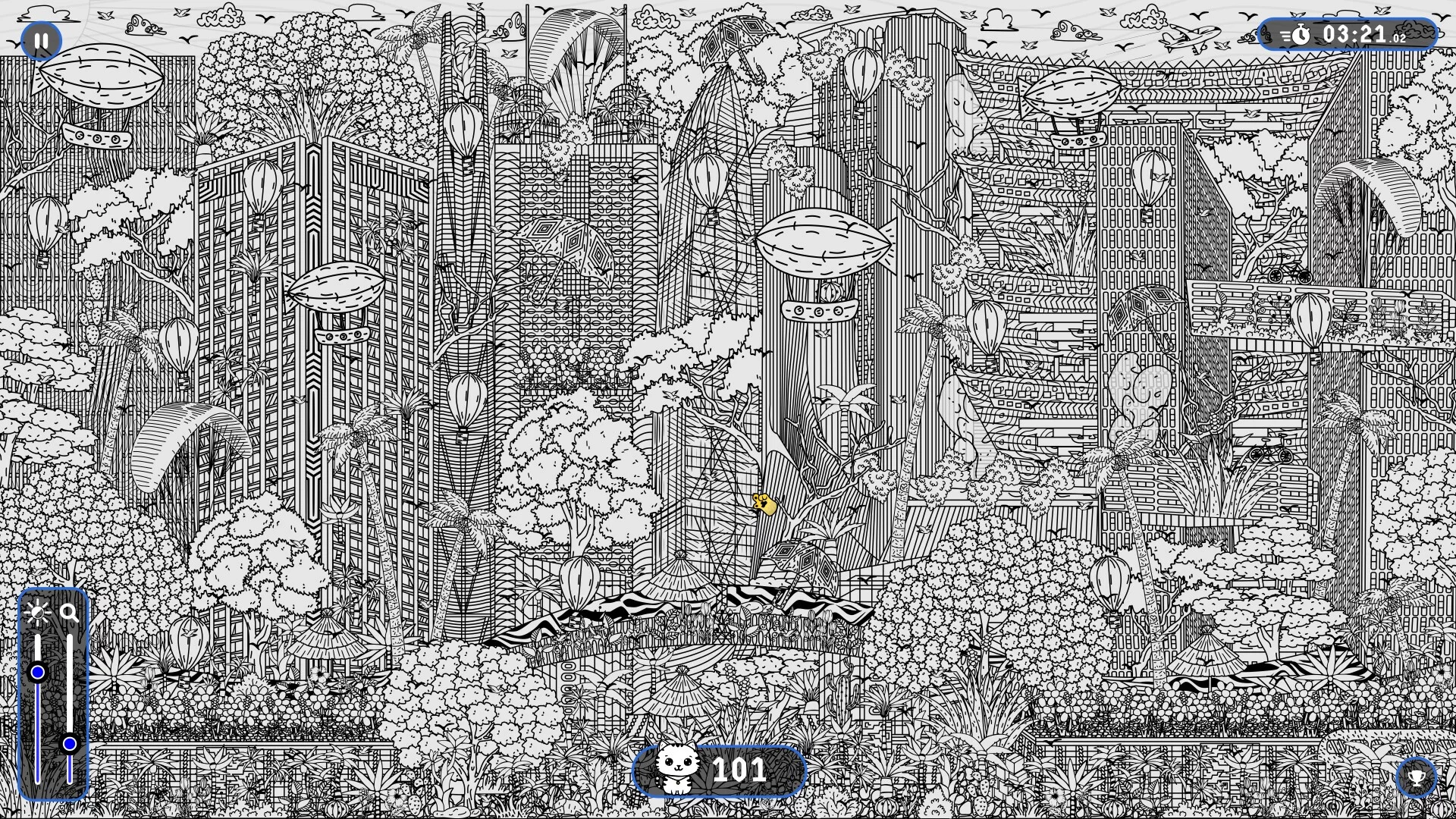 Изображение игры: 101 Cats Hidden in Shenzhen