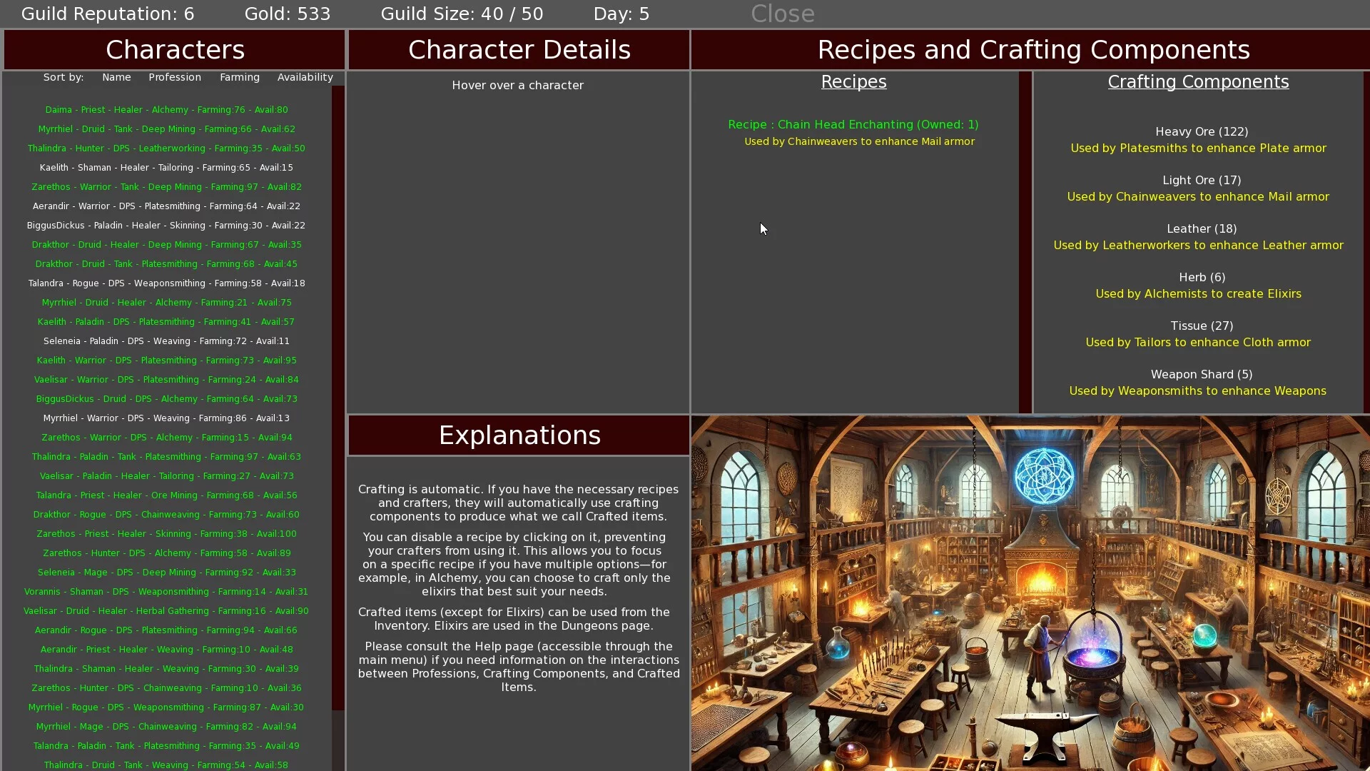 Изображение игры: Heroes' Call - A Casual MMO Guild Sim