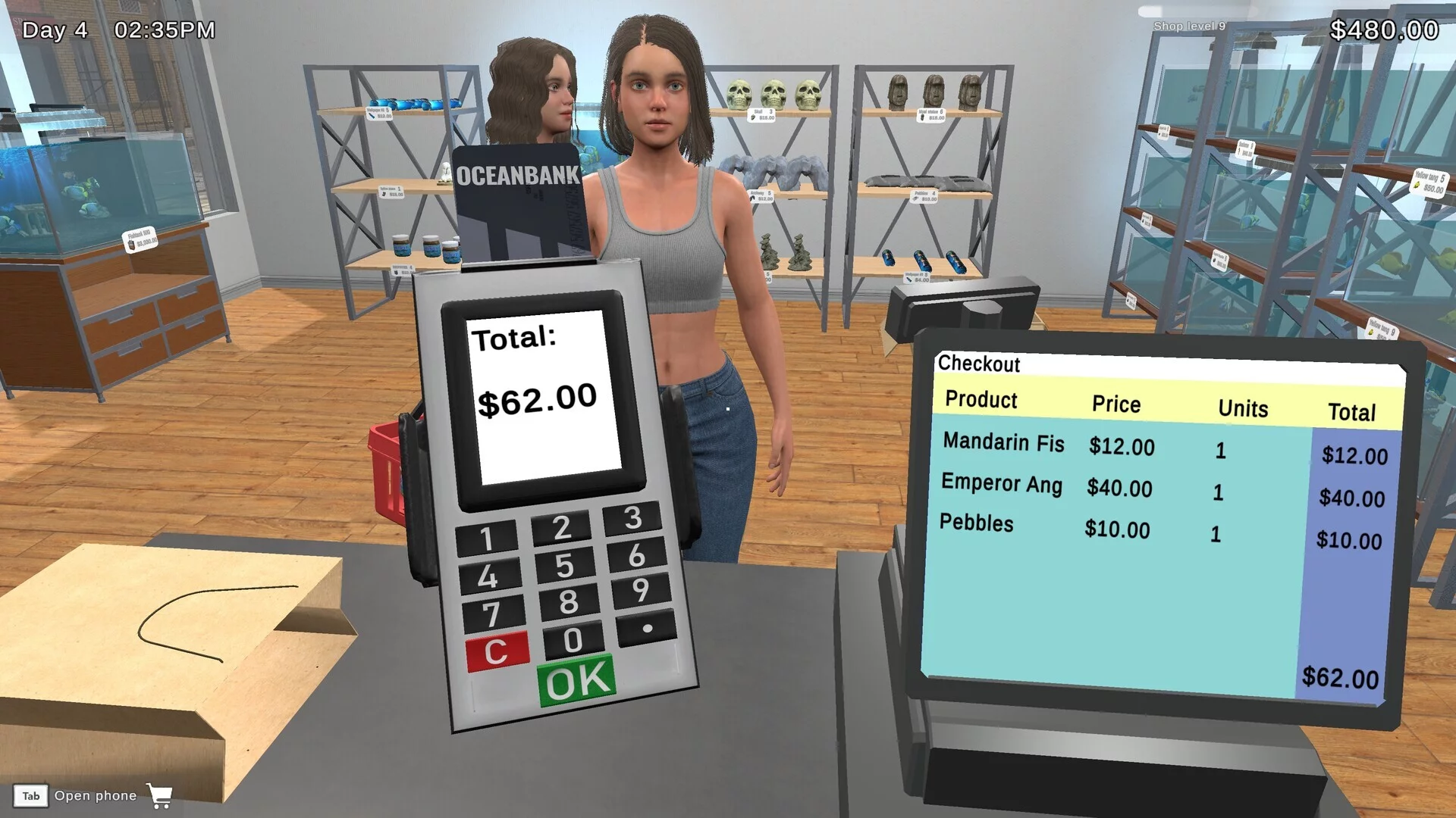 Изображение игры: Fish Shop Simulator