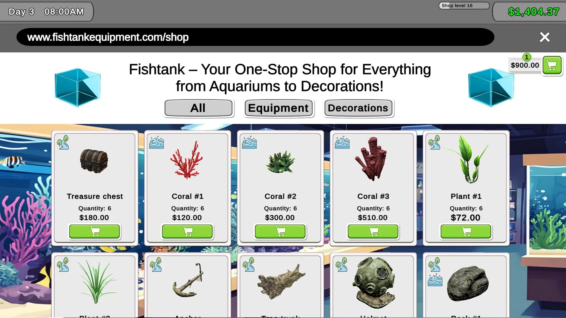 Изображение игры: Fish Shop Simulator