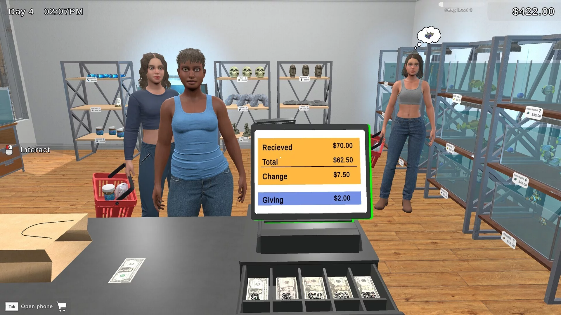 Изображение игры: Fish Shop Simulator
