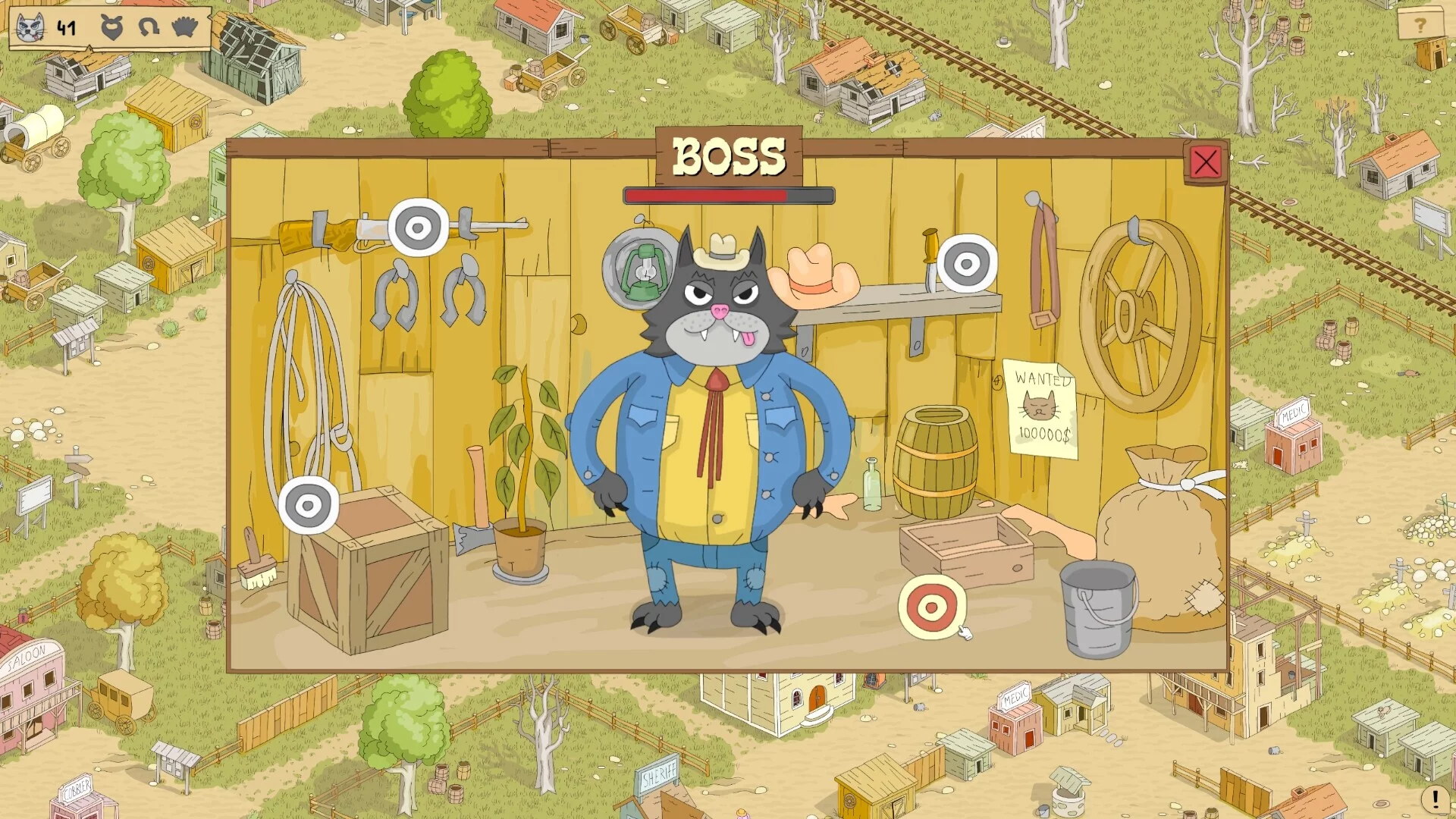 Изображение игры: Hidden Cat Outlaws