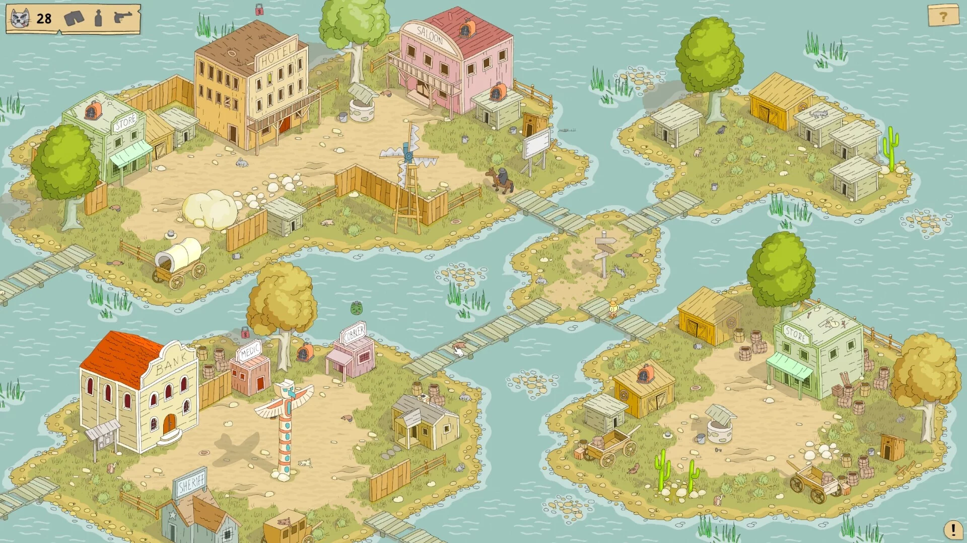 Изображение игры: Hidden Cat Outlaws