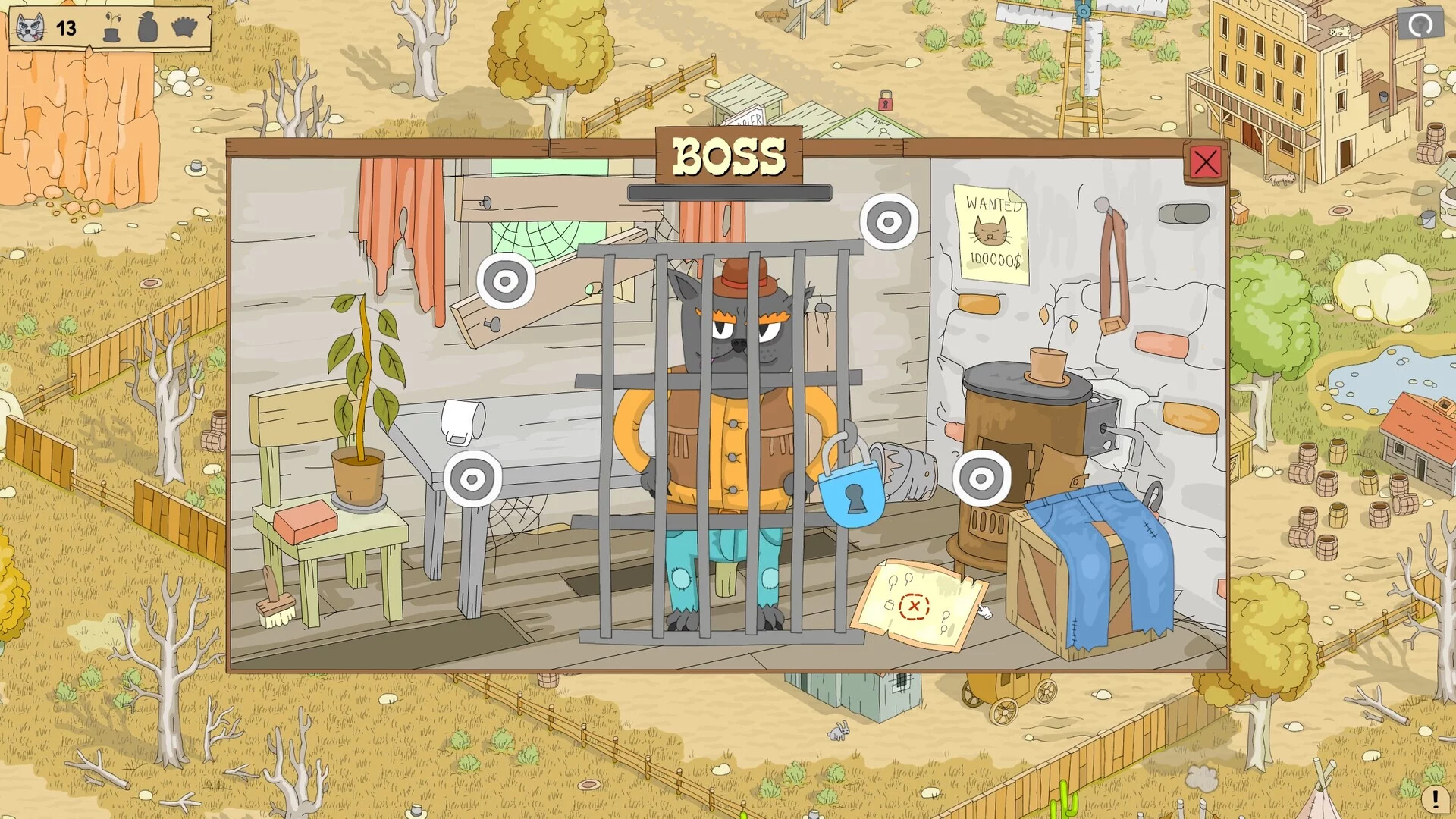 Изображение игры: Hidden Cat Outlaws