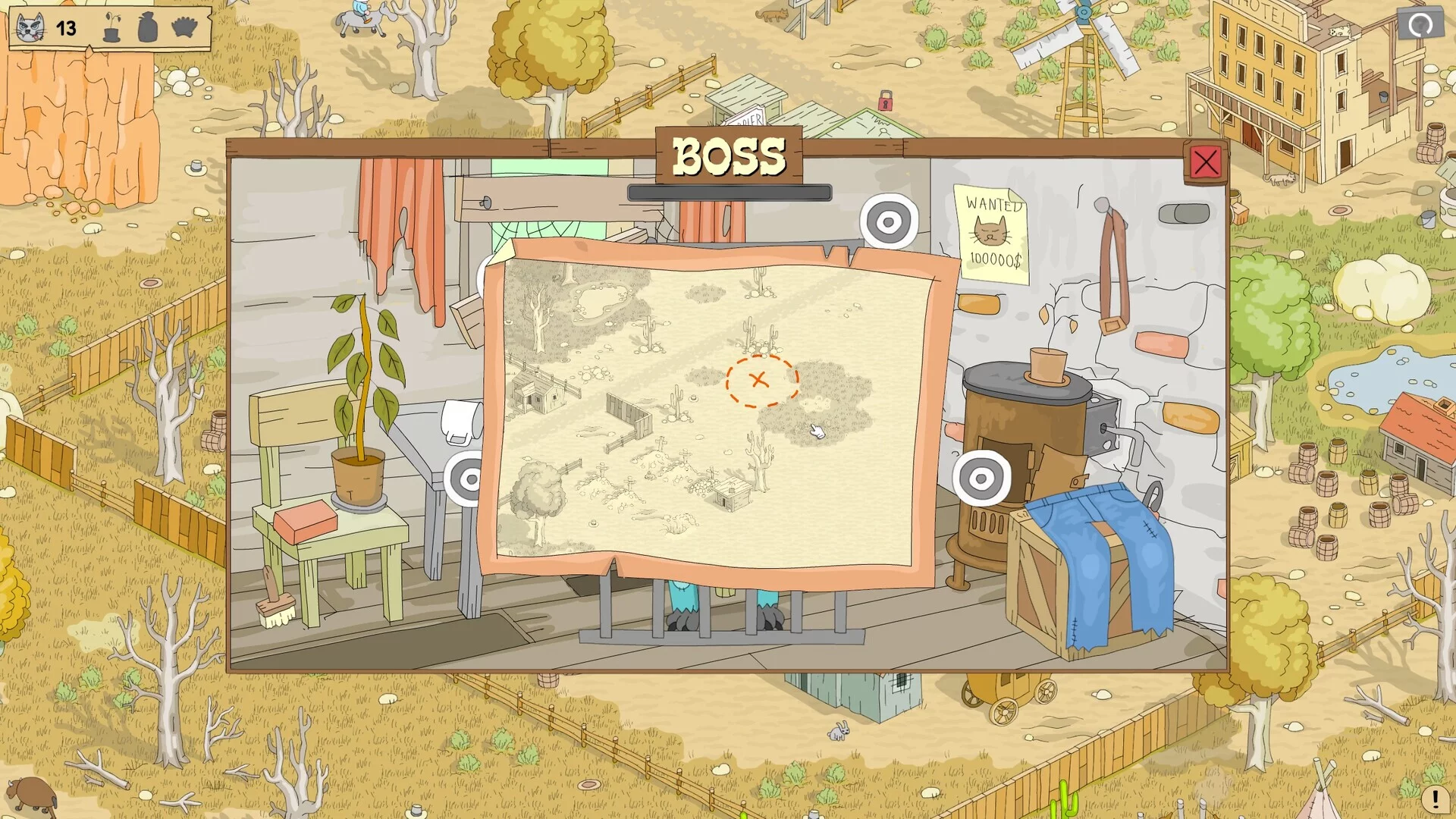 Изображение игры: Hidden Cat Outlaws