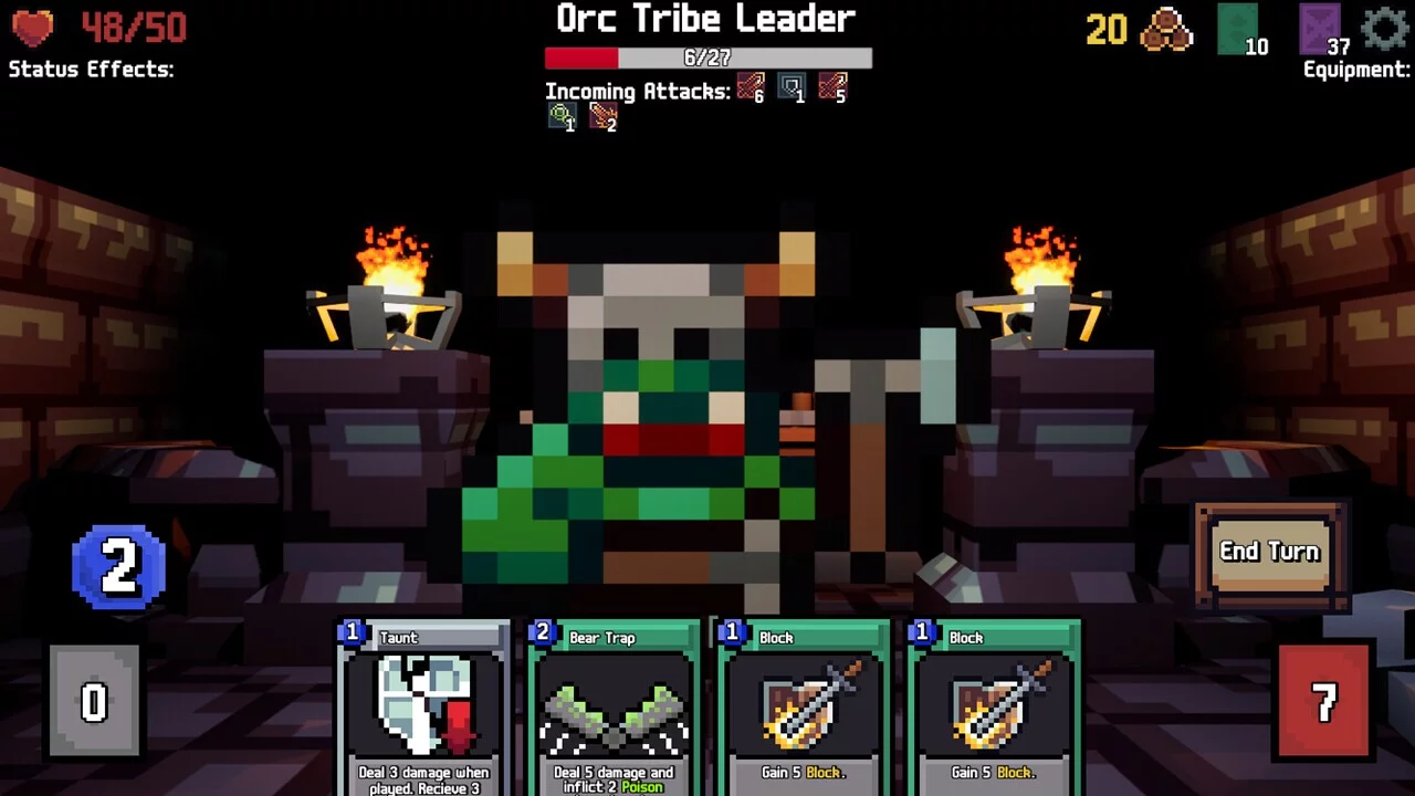 Изображение игры: Prisoners of Ulag'Bol: A Dungeon Crawling Deckbuilder