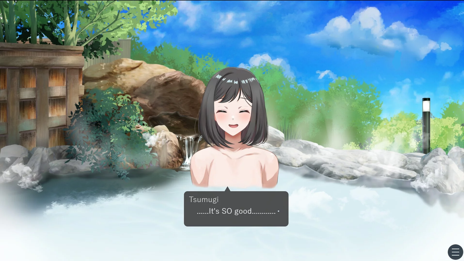 Изображение игры: Drinking in the hot spring!