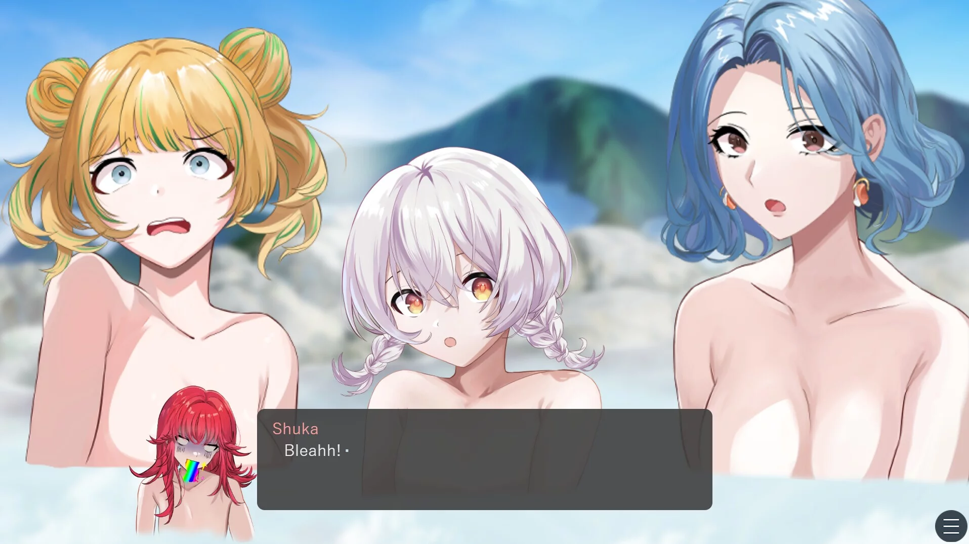 Изображение игры: Drinking in the hot spring!