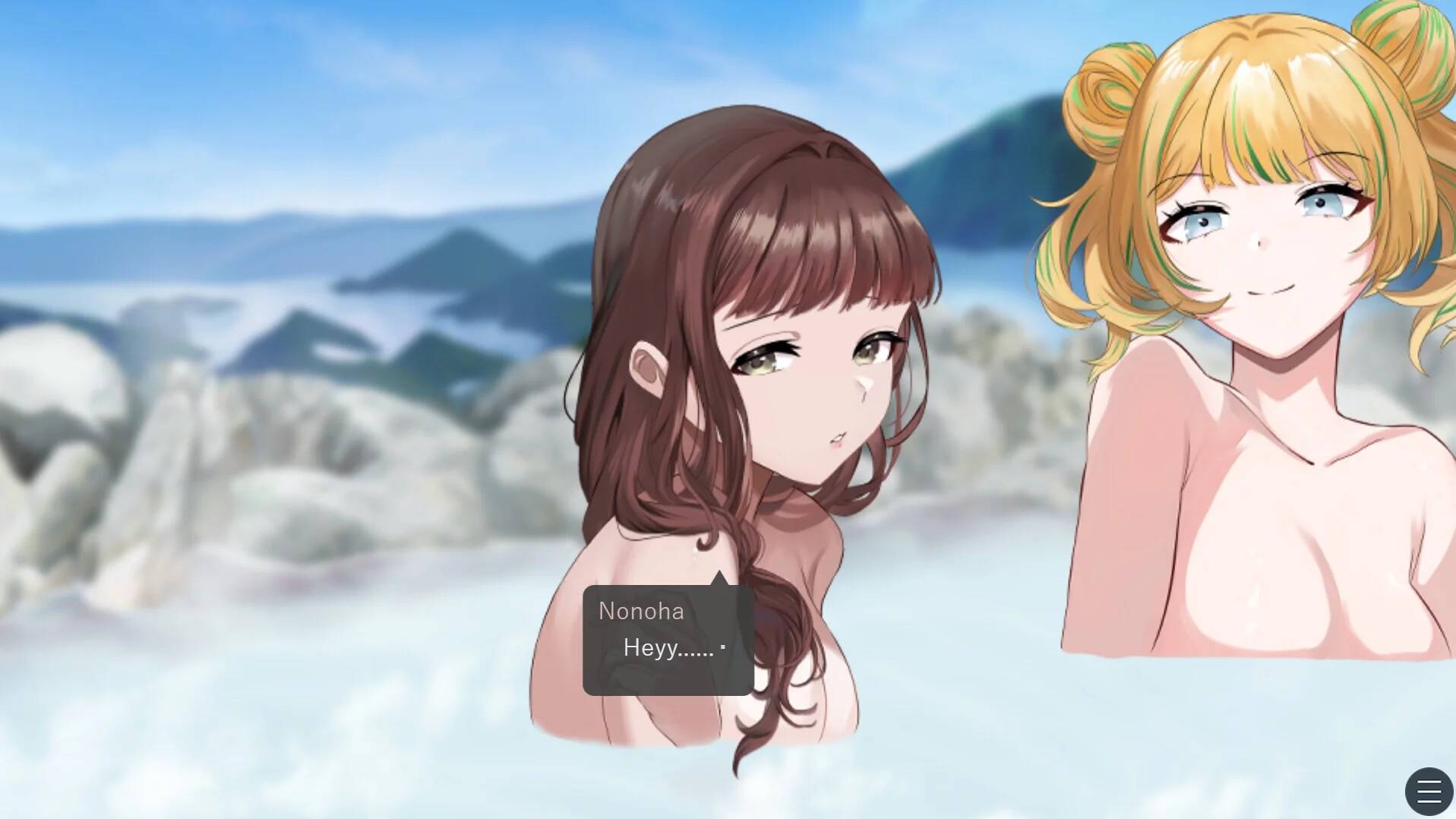 Изображение игры: Drinking in the hot spring!