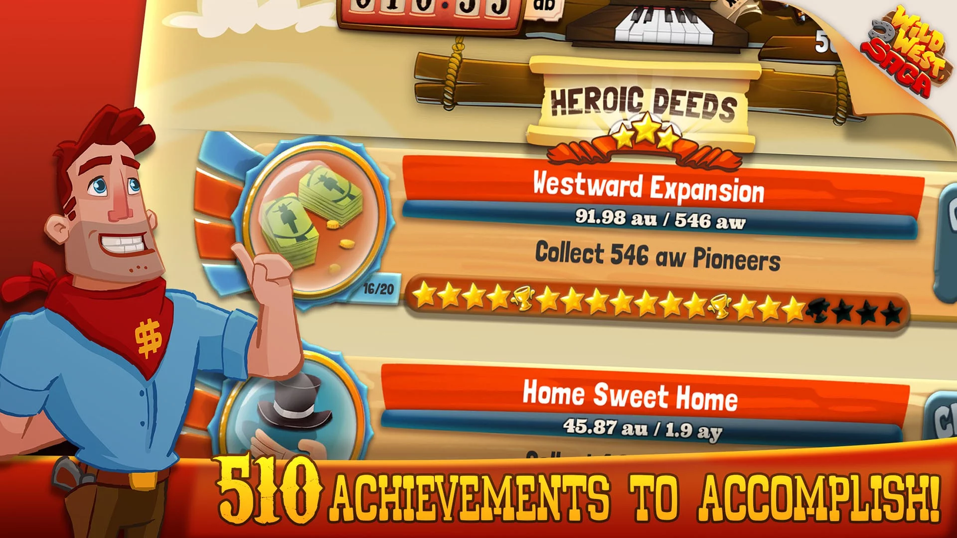 Изображение игры: Wild West Saga: Idle Tycoon