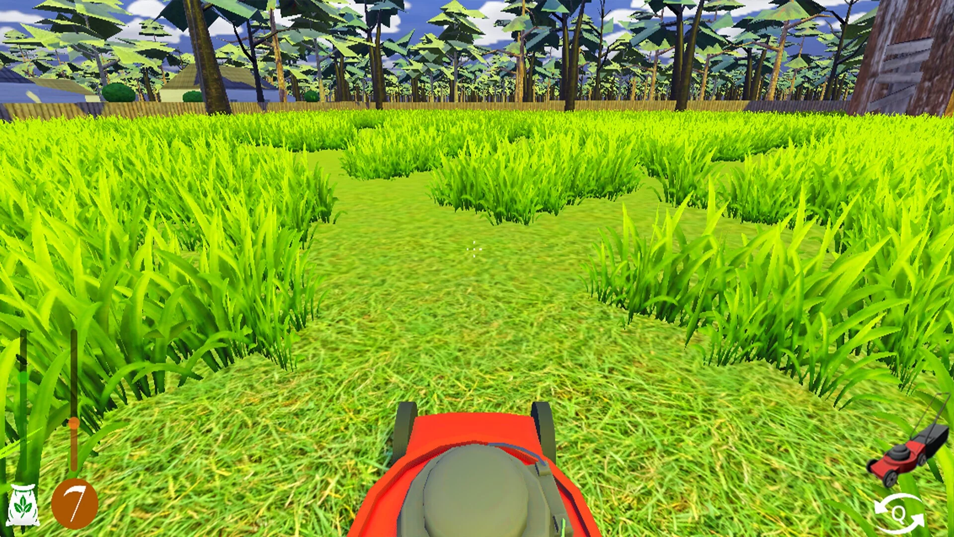 Изображение игры: A Game About Mowing Your Lawn