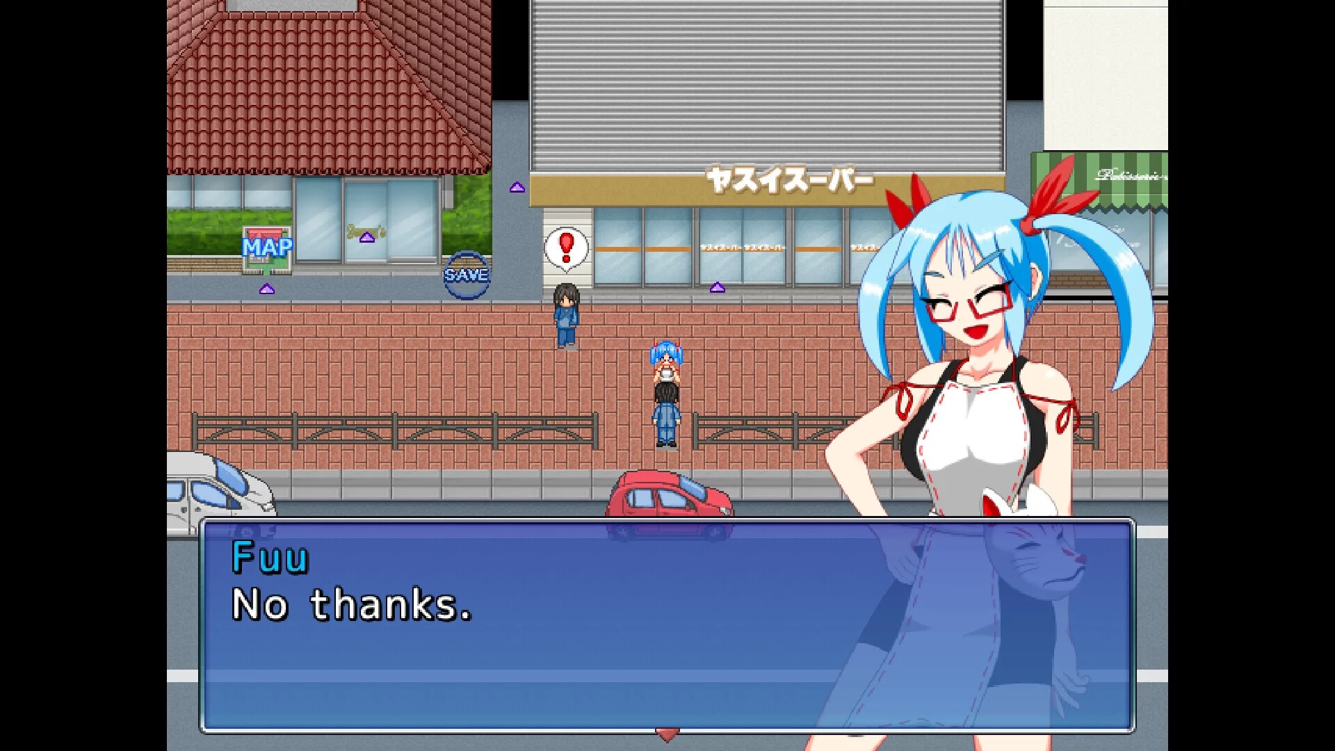 Изображение игры: Pixel Town: Akanemachi Sideshow