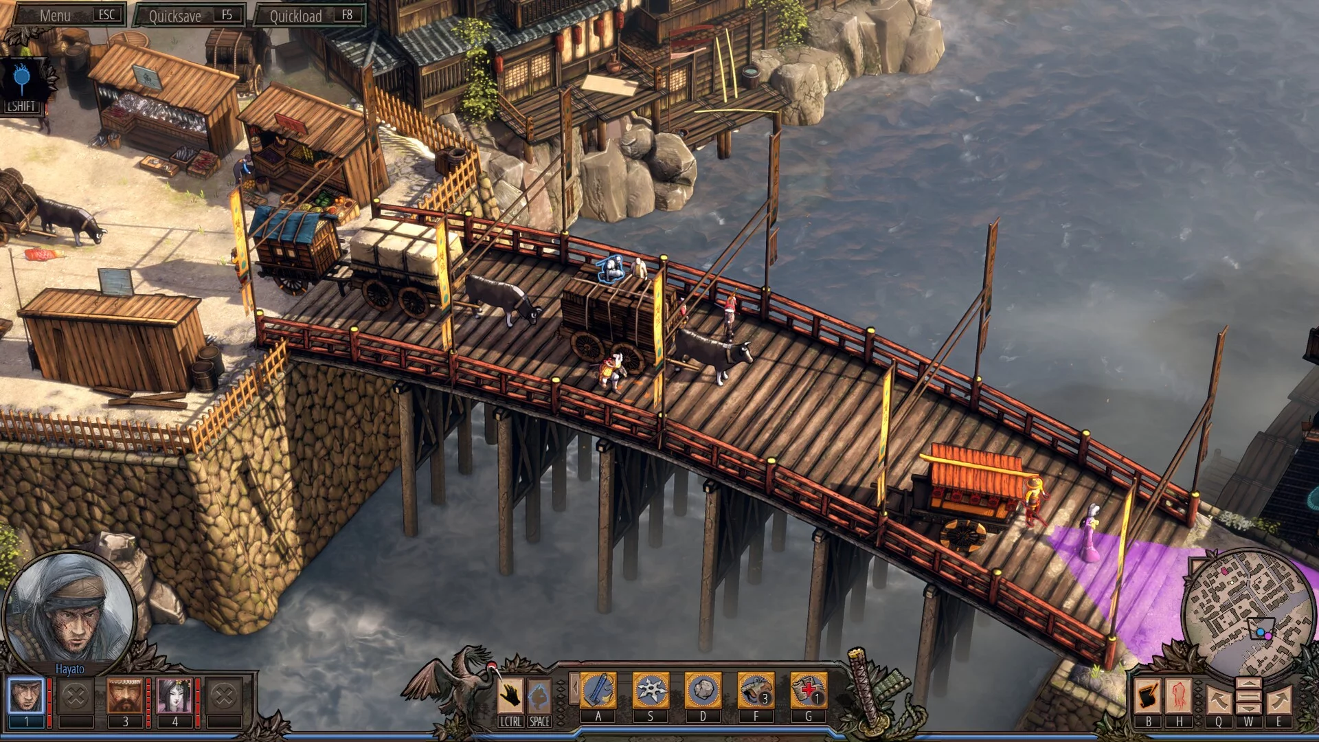 Изображение игры: Shadow Tactics: Aiko's Choice