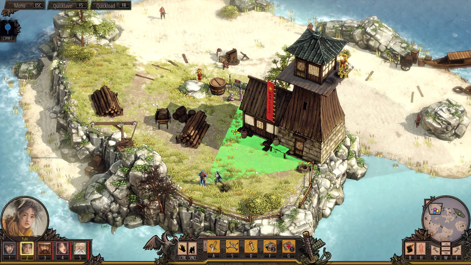 Изображение игры: Shadow Tactics: Aiko's Choice