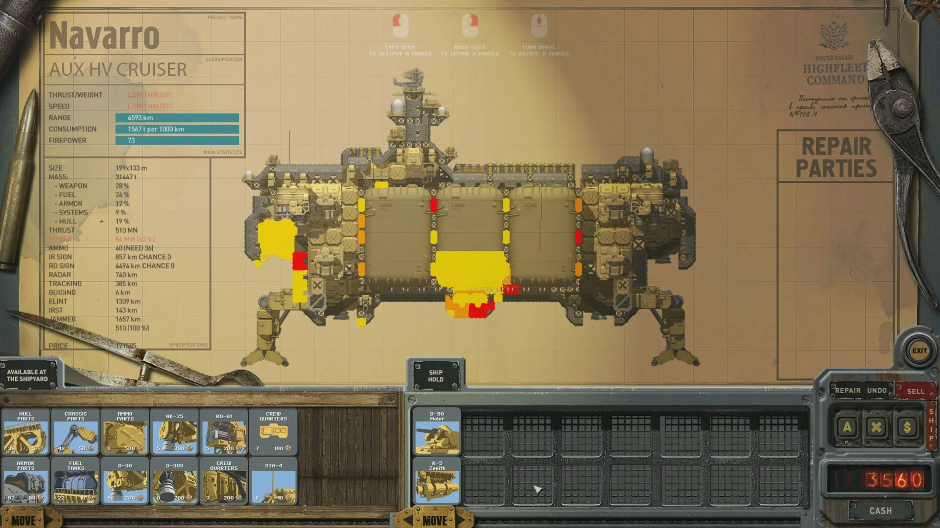 Изображение игры: HighFleet