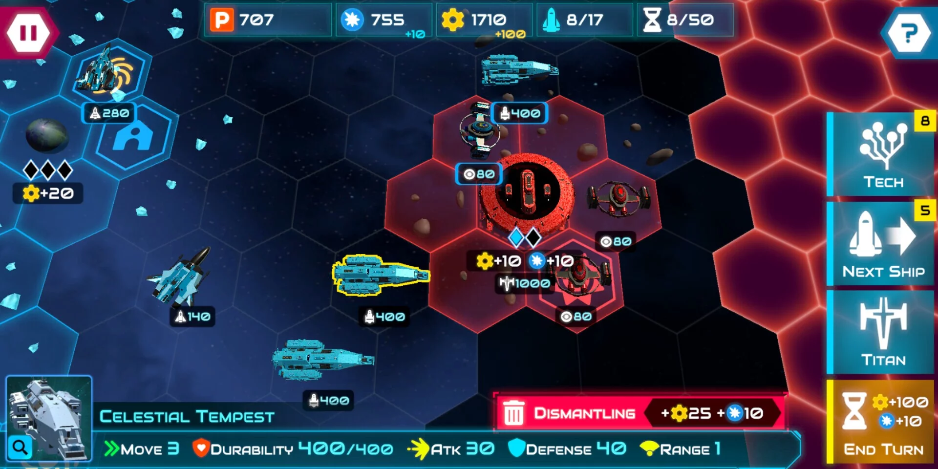 Изображение игры: Star Titans: War of the Galaxy