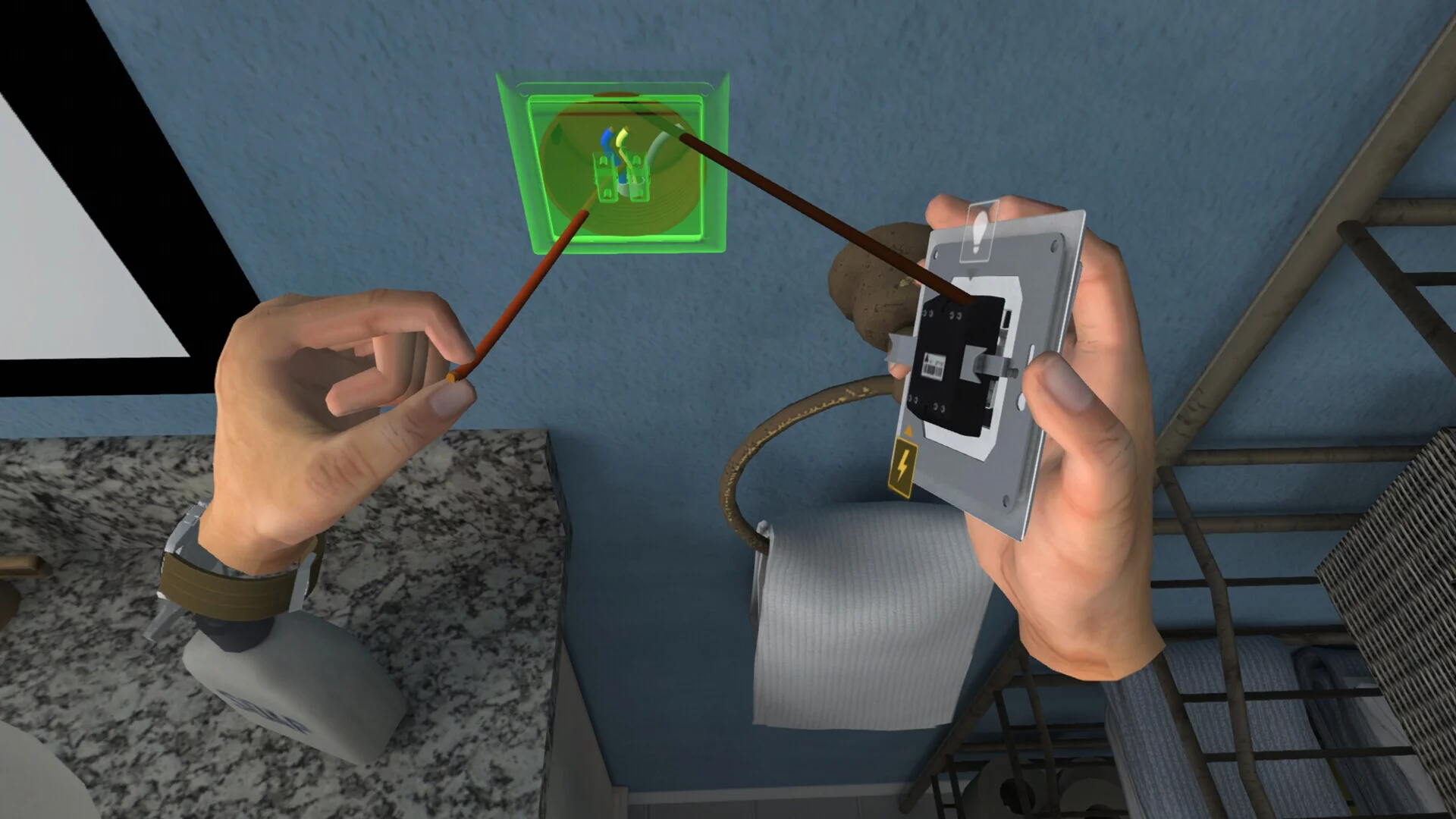 Изображение игры: Electrician Simulator VR