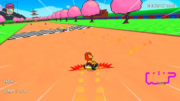 Изображение игры: Retro Kart Rush
