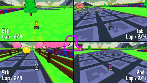 Изображение игры: Retro Kart Rush