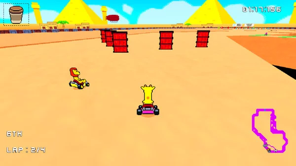 Изображение игры: Retro Kart Rush