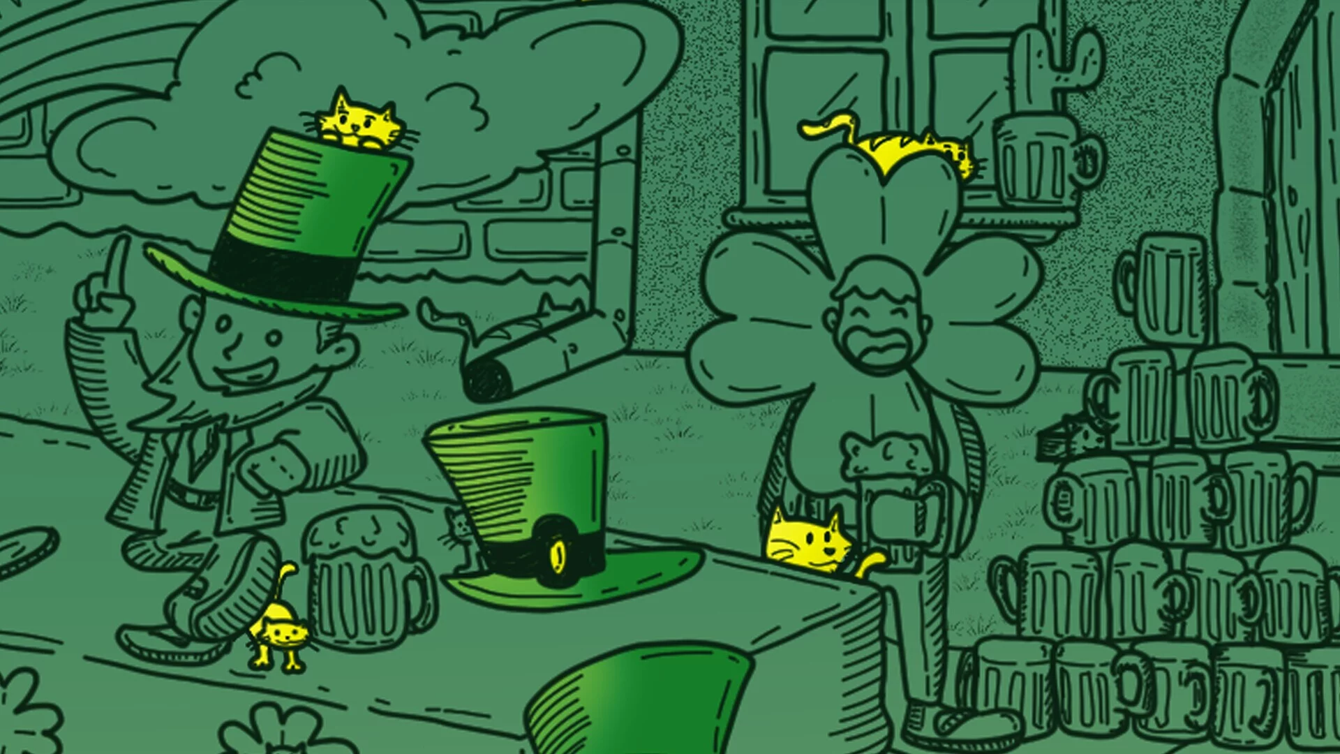 Изображение игры: Hidden Cats - St. Patrick