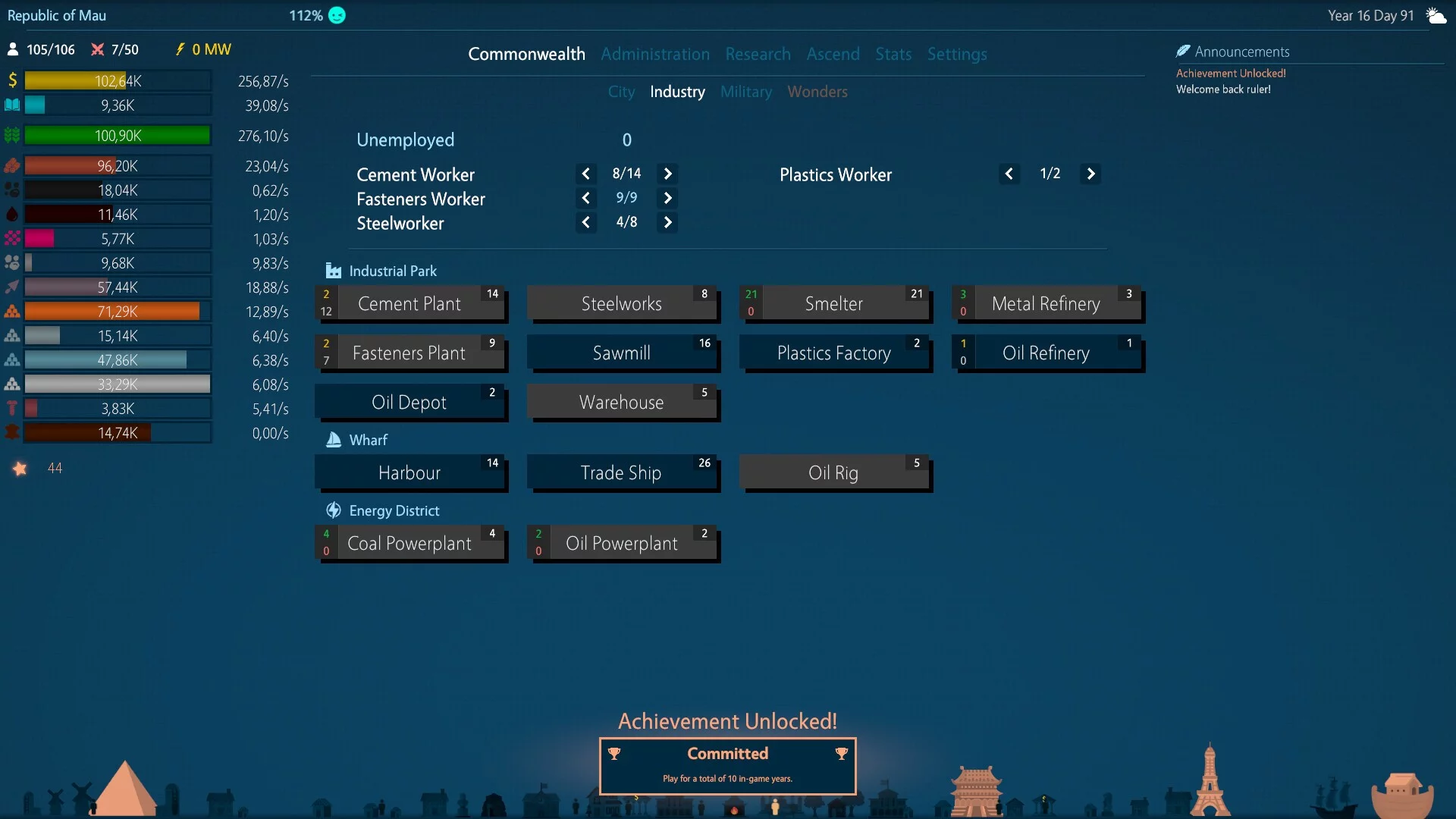 Изображение игры: Idle Commonwealth