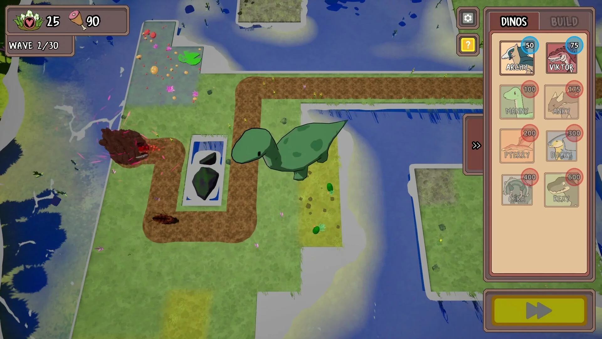 Изображение игры: Dinos TD