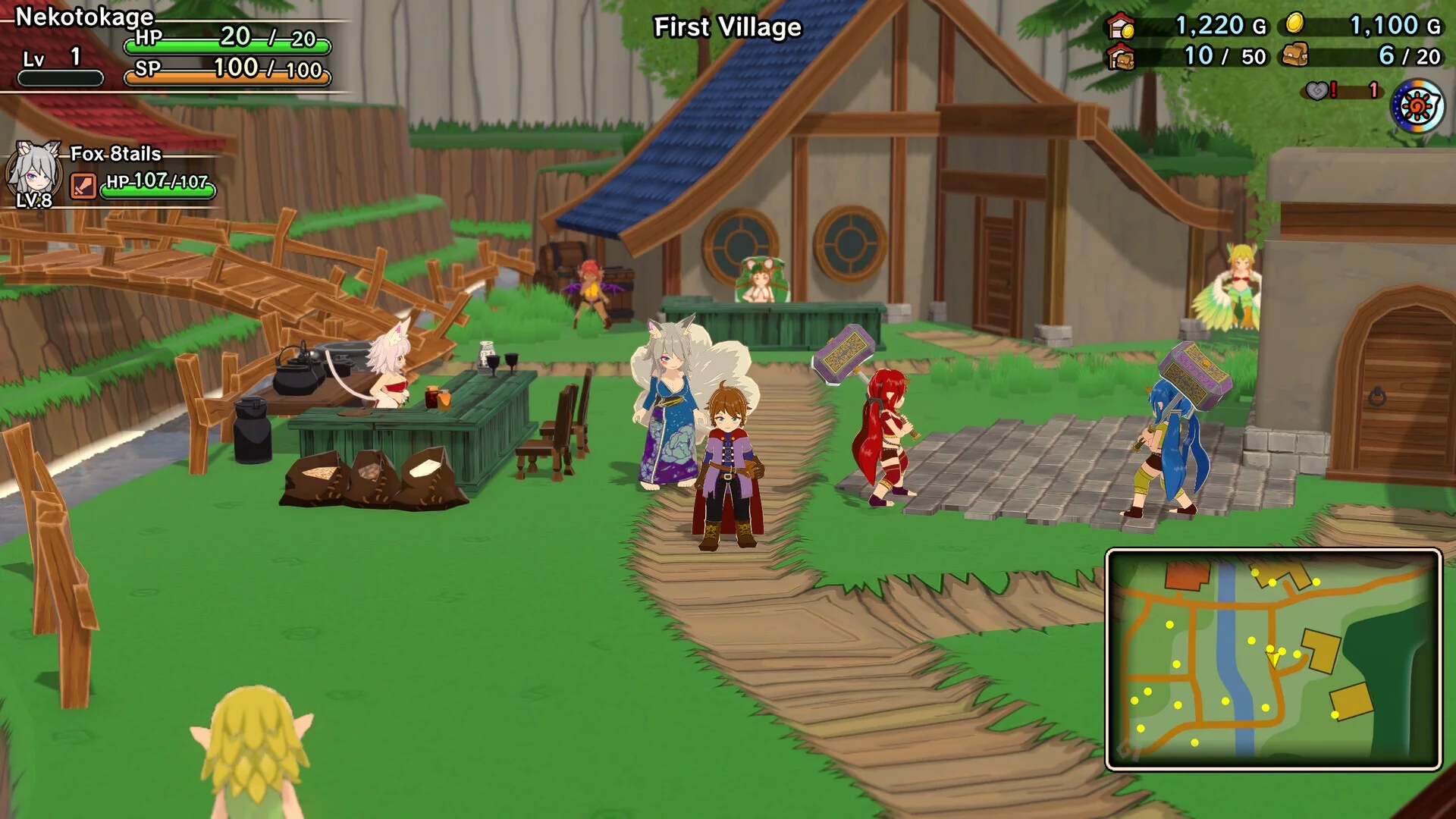 Изображение игры: Monster Girls and the Mysterious Adventure Remastered Edition