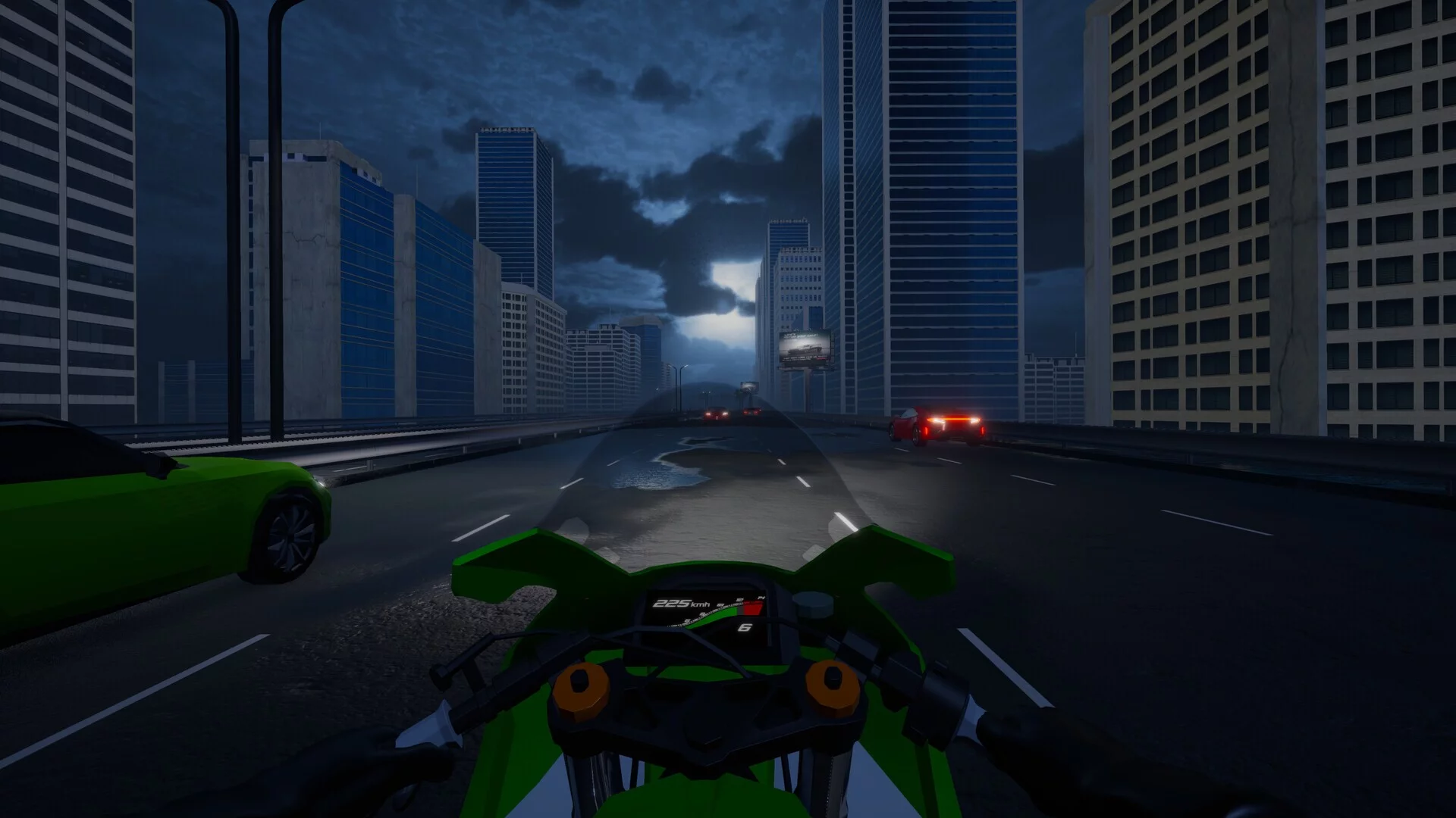Изображение игры: Motorcycle Night Ride