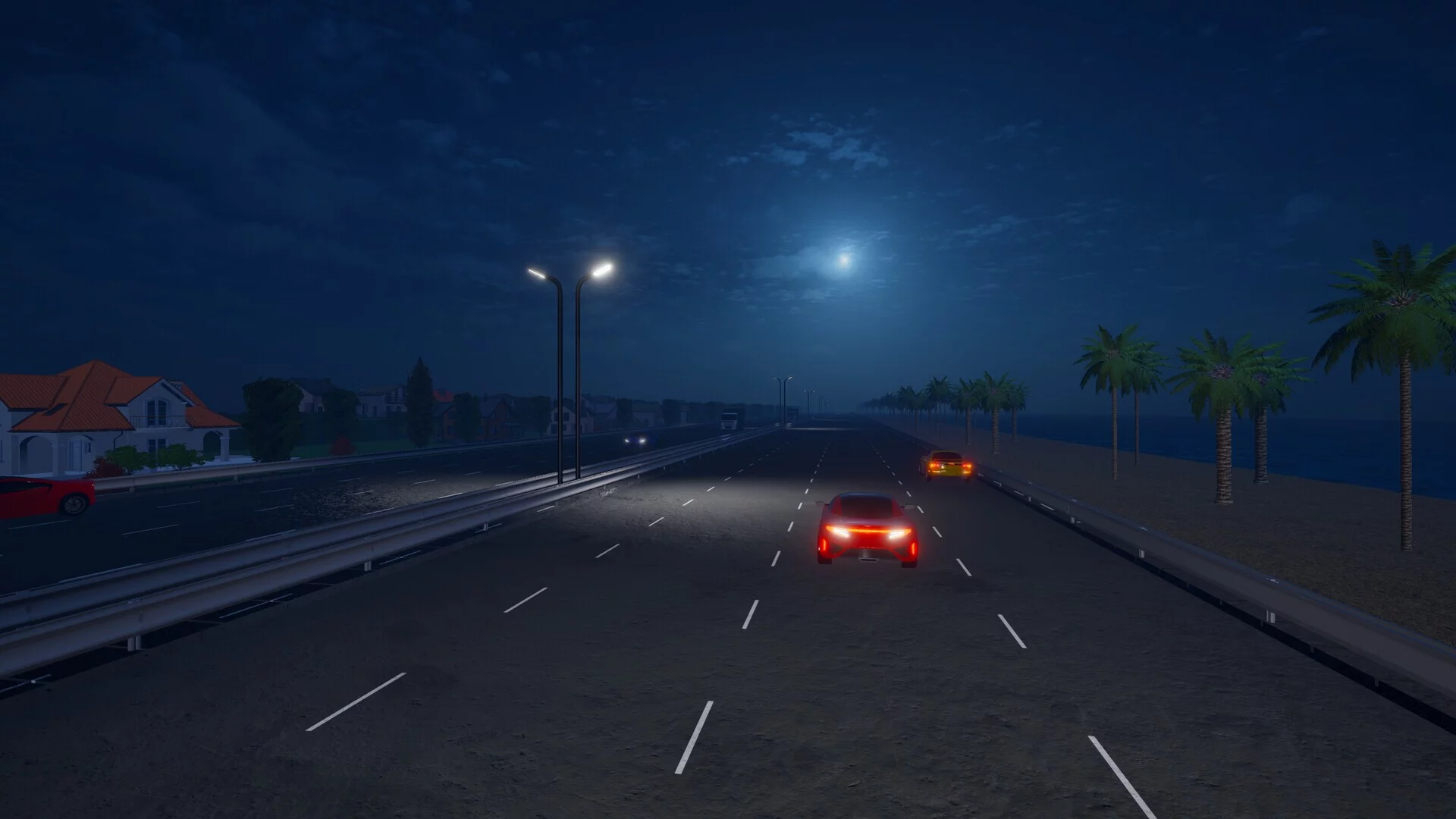 Изображение игры: Motorcycle Night Ride