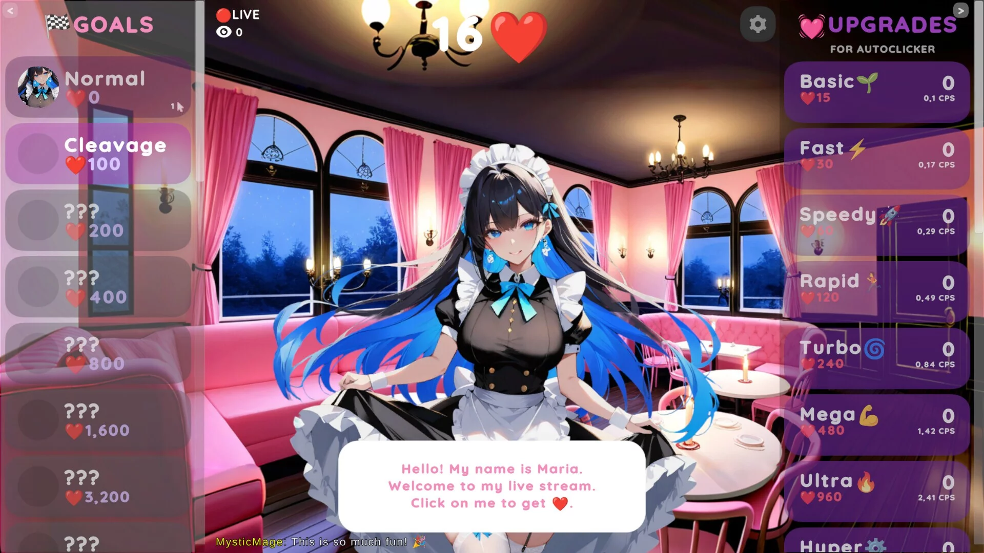 Изображение игры: Hentai Clicker: Maria is streaming