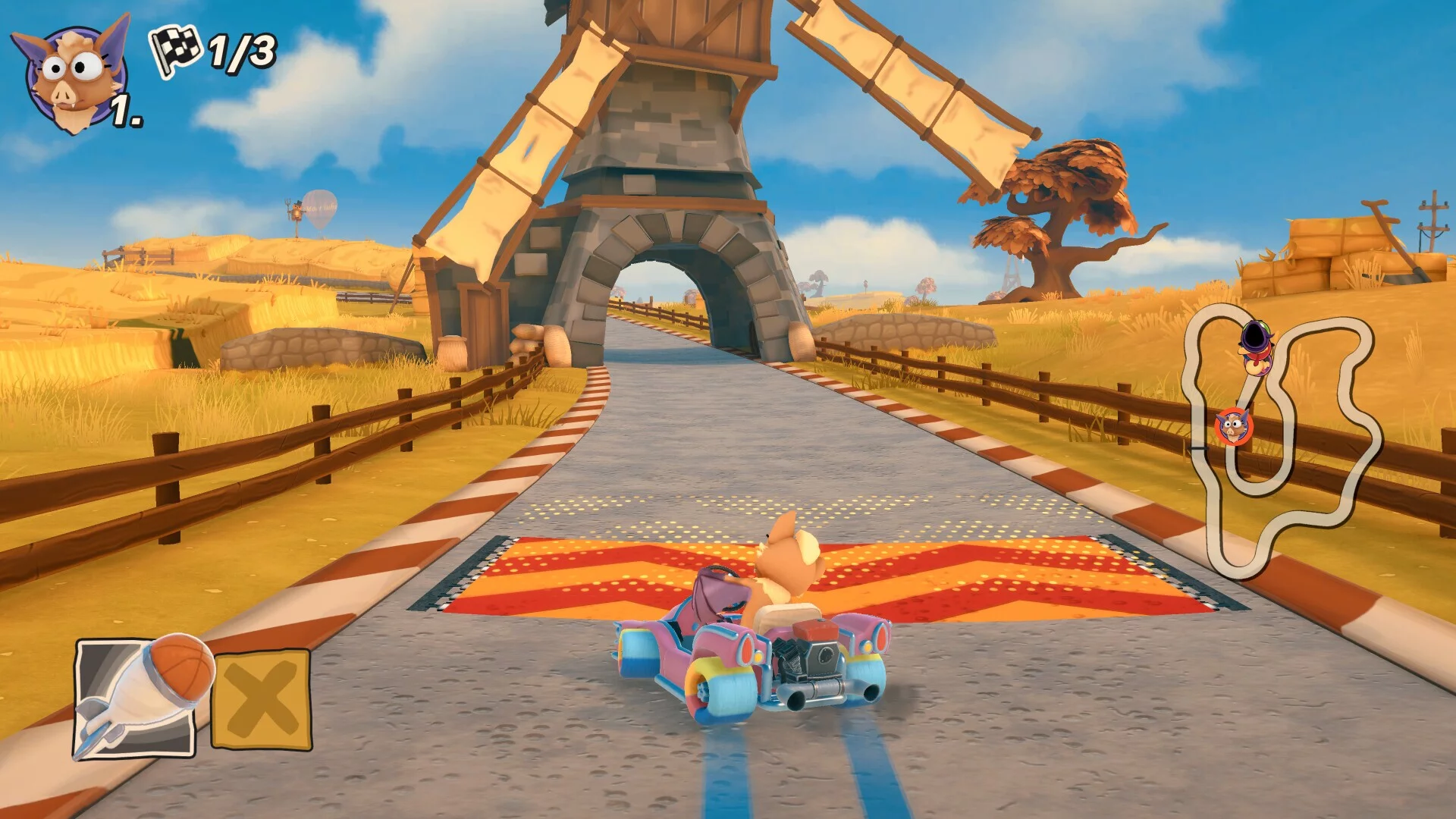 Изображение игры: Moorhuhn Kart 4