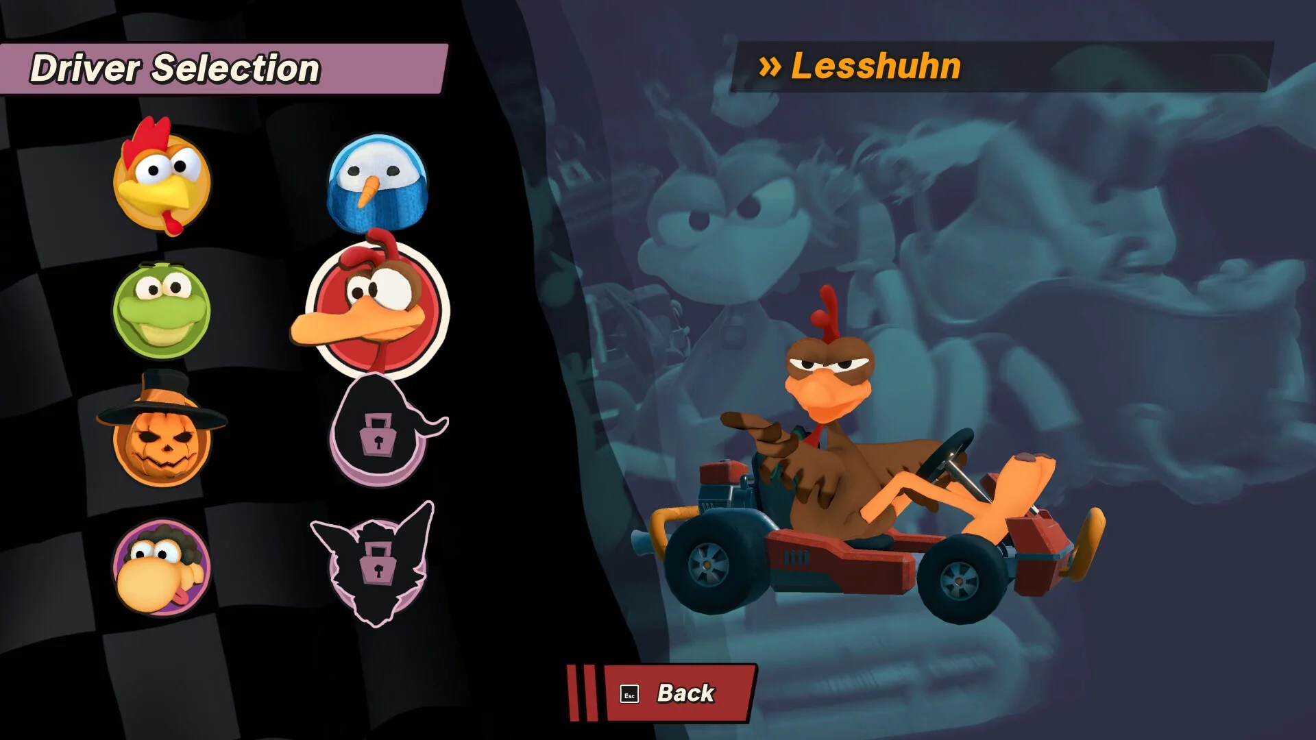 Изображение игры: Moorhuhn Kart 4
